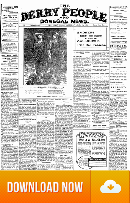 Titanic S Last Moments 27 April 1912 Irish Newspaper Archive