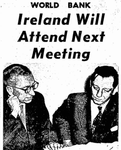 TK Whitaker and Dr Ryan attend world bank meeting