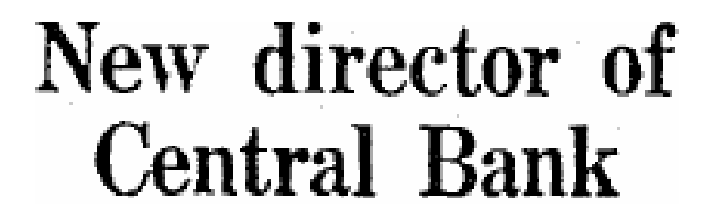 Irish Press 20th December 1958 TK Whitaker Central Bank Director