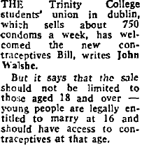trinity on contraceptive bill