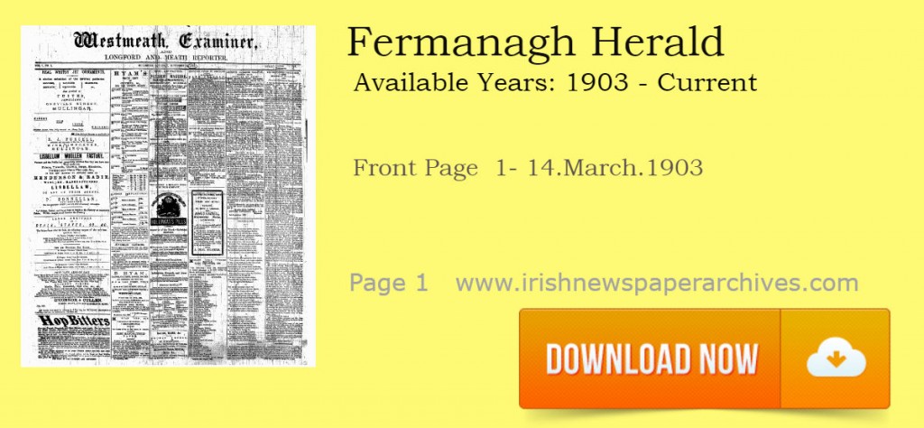 Fermanagh Herald newspaper download of first page 