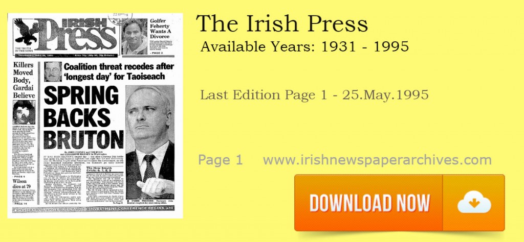 The Irish Press Newspaper Last Edition Download