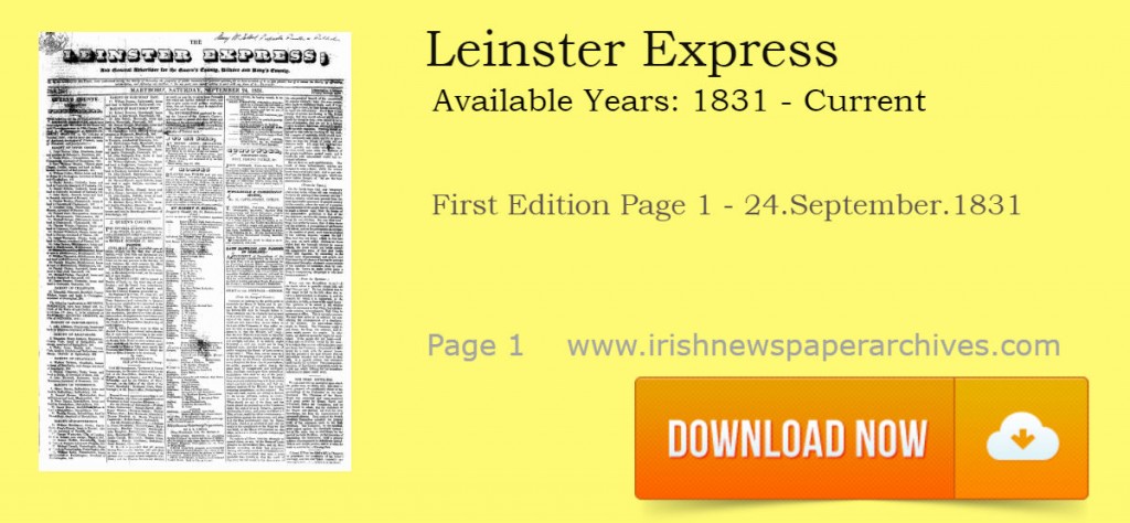 Leinster Express Newspaper Archive 