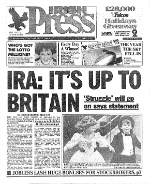 Irish Press 1931-1995 Thursday December 30 1993 pg 1 REDUCED