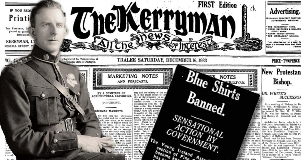 EOIN DUFFY BLUESHIRTS BANNED 16.DEC.1933 KERRYMAN