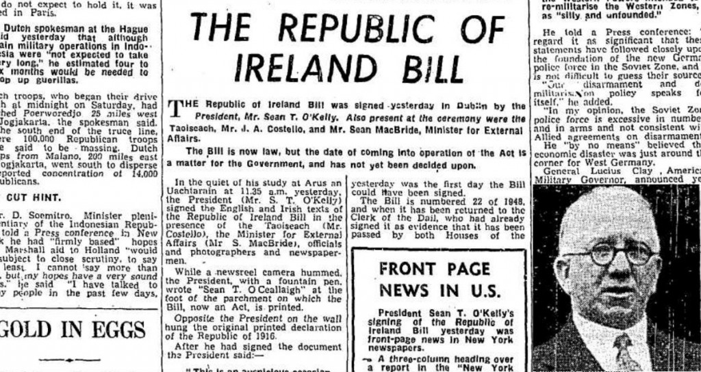 republic of ireland bill 1948