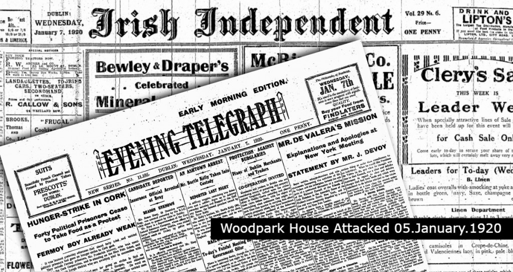 Woodpark House, near Scariff in county Clare firing several shots into the house