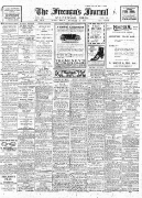 Freemans JournaL February 20 1920 PG 1