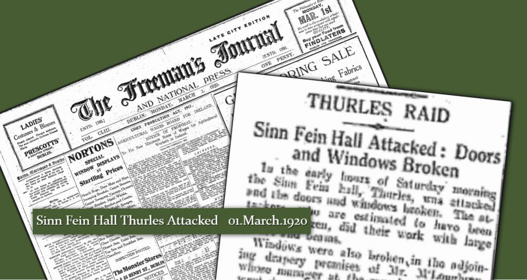 Sinn Fein Building Attacked 01 March 1920