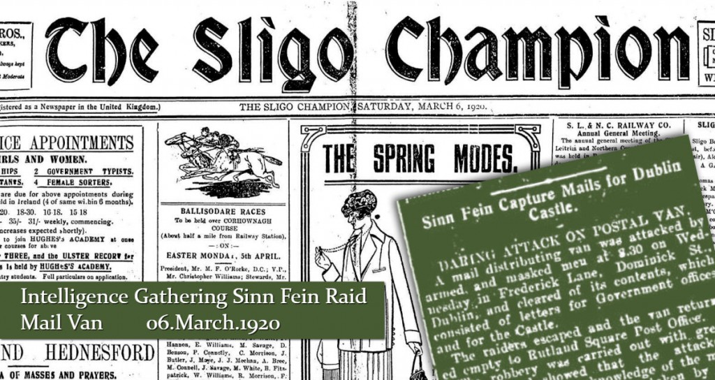 Sligo Champion Sinn Fein Raid Mail Van 06 March 1920