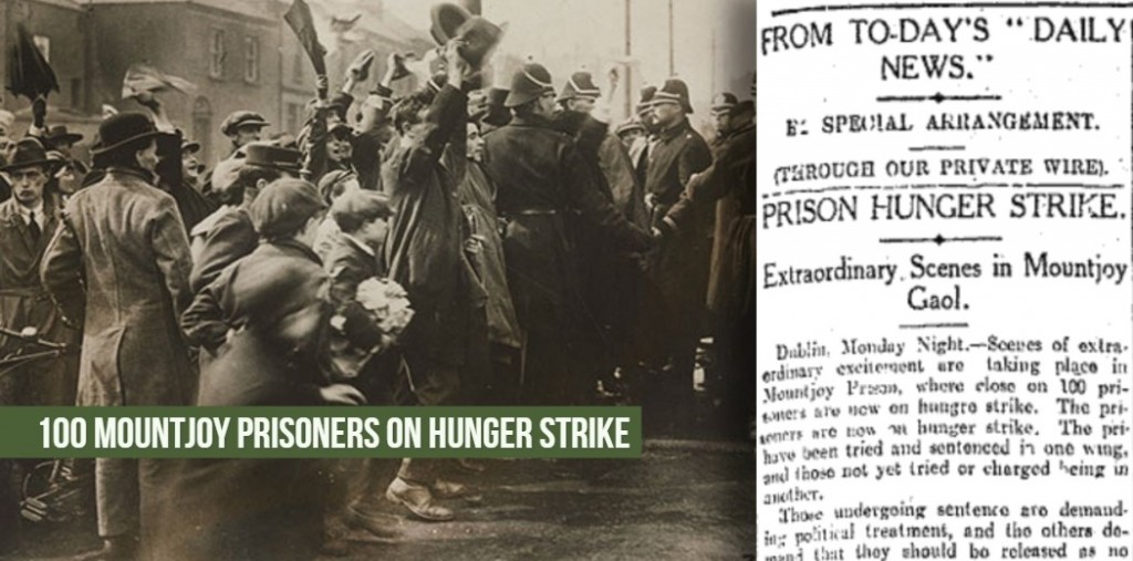 100 Mountjoy Prisoners on hunger strike 05.April.1920