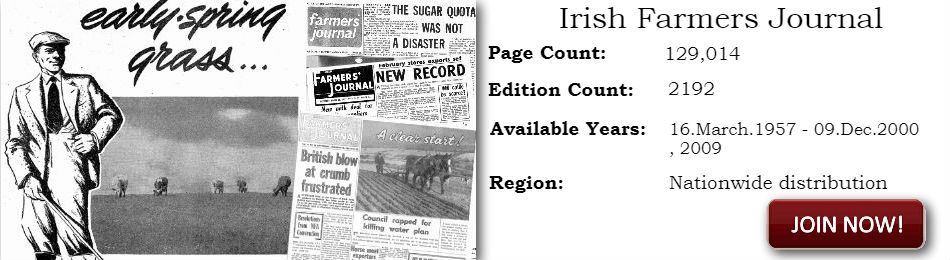 Irish Farmer Journal 1957 - 2000 ARCHIVE