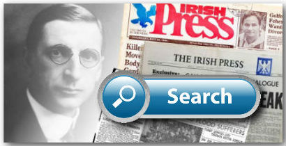 The Irish Press Search bar subscribe link