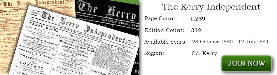 The kerry Independent Newspaper Archive 1880 - 1884